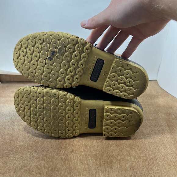 LL Bean Duck Boots Women Size 7 Rubber Moc Gum Shoes Low Top Brown Leather - Picture 9 of 9